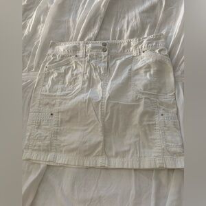 White House Black Market White Mini Skirt Sz 4